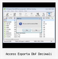 Convert Excel Table To Dbf access esporta dbf decimali