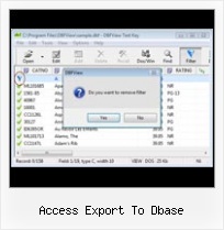 Dbf Viewer Filter access export to dbase