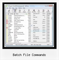 Open Dbf Vfp batch file commands
