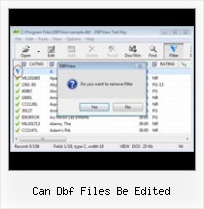 Buka File Dbf can dbf files be edited