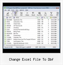 Xls 2007 Dbf change excel file to dbf