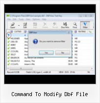 Convert Exel Sheet To Dbf command to modify dbf file