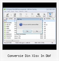 Open Dbf Excel conversie din xlsx in dbf