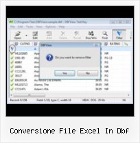 How To Access Csa Dbf Files conversione file excel in dbf