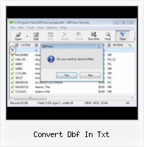 Cvs To Dbf convert dbf in txt