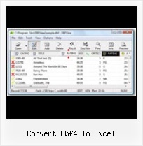 Import Dbf в Excel 2007 convert dbf4 to excel