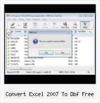 Open File Dbf In Net convert excel 2007 to dbf free