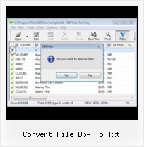 Software For Dbf File convert file dbf to txt