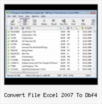 Dbf Wiwer convert file excel 2007 to dbf4