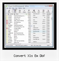 Dbf File Lezen convert xls em dbf