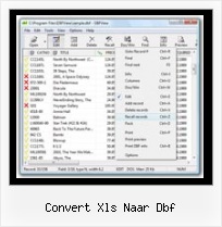 Windows Dbf File convert xls naar dbf