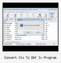 Dbf Old Dos convert xls to dbf iv program