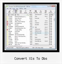Open Dbf Files Office convert xls to dbs