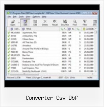Dbf Windows converter csv dbf