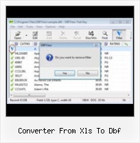 Export Database Dbf converter from xls to dbf