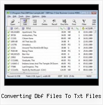 Buka File Dbf converting dbf files to txt files