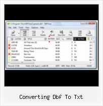 Convert Excel 2007 Files converting dbf to txt