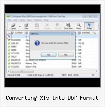 From Dbf To Excel converting xls into dbf format