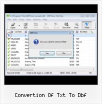 Convert Dbf File To Excel convertion of txt to dbf