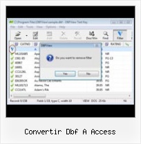 Exporting Dbf Files convertir dbf a access
