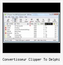 Edit A Rsview32 Dbf File convertisseur clipper to delphi