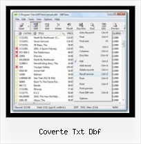 Converter File Dbf coverte txt dbf