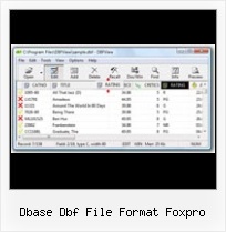 Format Of Dbf dbase dbf file format foxpro