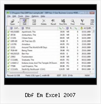 Viewer Dbf dbf em excel 2007