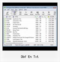 Excel Do Dbf dbf en txt