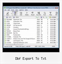 Converting Excel Files To Dbf dbf export to txt