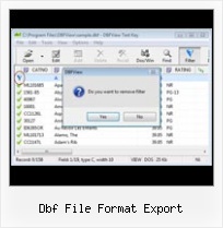 Converting Dbf To Xls dbf file format export