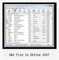 Open Dbf Visual Foxpro dbf file in office 2007
