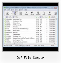 How Can Open Dbf File dbf file sample