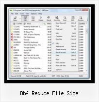 Who To Open Dbf Files dbf reduce file size