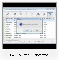 Dbf Delete Records dbf to excel convertor