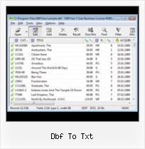 Convert Dbf Tables dbf to txt