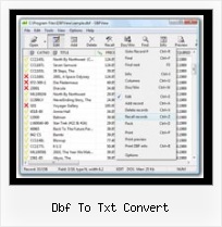 Conversion Excel Dbf dbf to txt convert