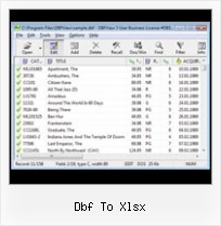Format Dbf File dbf to xlsx
