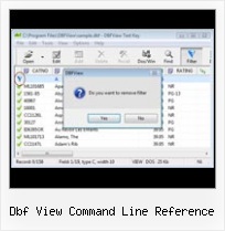 Dbf File Name dbf view command line reference