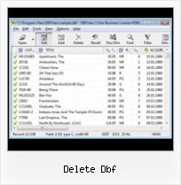 View Edit Dbf File delete dbf