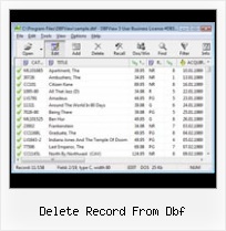 Convert Xsl To Dbf delete record from dbf