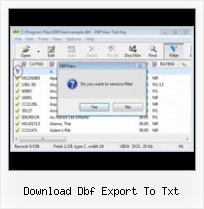 Excell 2007 Dbf download dbf export to txt