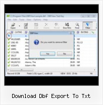 Simple Dbf Viewer Free download dbf export to txt