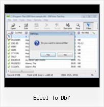Export Dbf From Access eccel to dbf