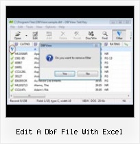 Dbf Opem edit a dbf file with excel