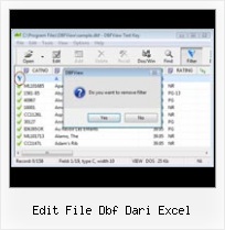 Dbf File Change edit file dbf dari excel