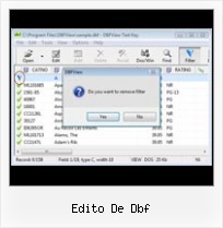 How To Export Dbf edito de dbf