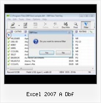 Excell Dbf excel 2007 a dbf