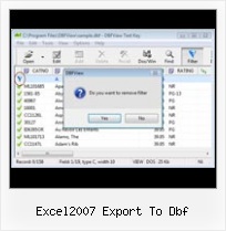 Openning Dbf With Open Office excel2007 export to dbf