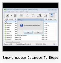 Dbf Foxpro Freeware Editor export access database to dbase